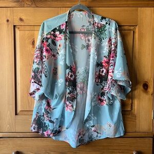 Pretty floral lightweight wrap